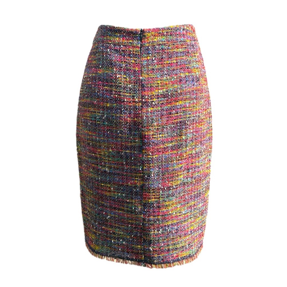 Escada Vibrant Multicolor Rainbow Pencil Skirt | S - Picture 3 of 12